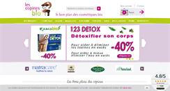 Desktop Screenshot of lescopinesbio.com