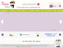 Tablet Screenshot of lescopinesbio.com